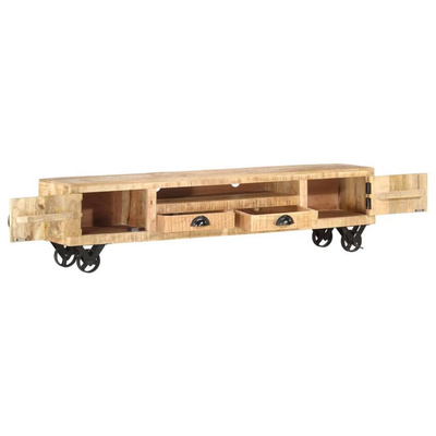 vidaXL Szafka pod TV, 150x30x37 cm, lite drewno mango
