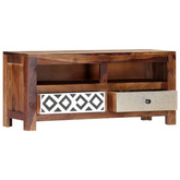 vidaXL Szafka pod TV, 90 x 30 x 40 cm, lite drewno sheesham