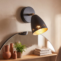 Lampa ścienna kinkiet 1X40W E14 czarny COTY 91-67159