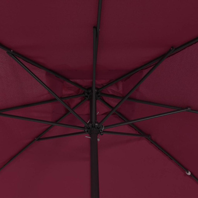 Parasolka ogrodowa Bordeaux Czerwony 295 x 295 x 245 cm