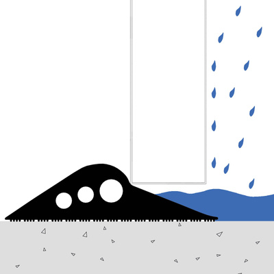 Uszczelka podłogowa do garażu 112 x 20 mm 6,5 m Guma EPDM