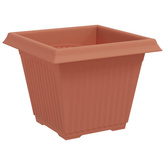 Kwadratowa doniczka na kwiaty 24 pcs Czerwony ceglasty