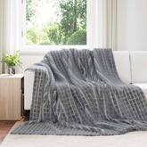 Koce narzutowe 6 pcs Ciemnoszary 240 x 220 cm Polar