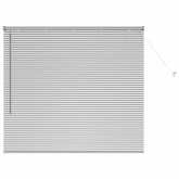 Żaluzje weneckie Srebrny 130 x 145 cm Aluminium