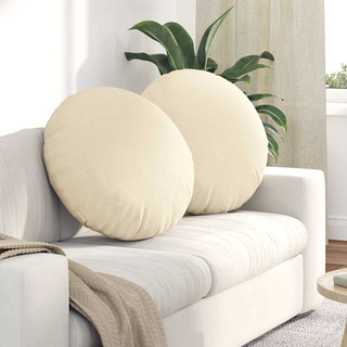Poduszki na siedziska 2 pcs Kremowy ?60 x 21 cm