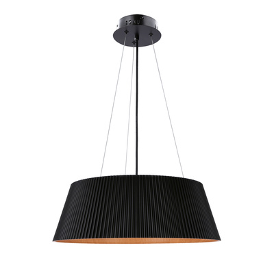 umbria lampa wisząca czarno drewniana led klosz biały 31-24183