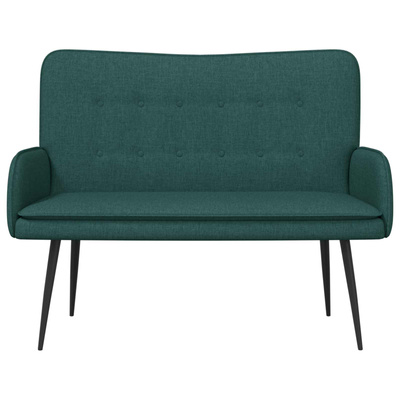 Sofa dwuosobowa Ciemnozielony 115 x 61 x 87 cm tkanina