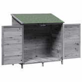 Shed ogrodowy Szary 106 x 56 x 113,5 cm Drewno Świerkowe