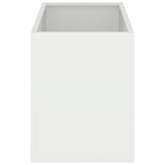 Doniczka ogrodowa Biały 50 x 32 x 40 cm Stal zimnogięta