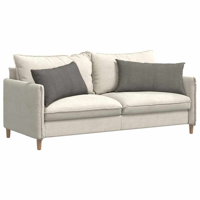Poduszki na sofę 2 pcs Jasnoszary 80 x 40 cm Tkanina sztruksowa