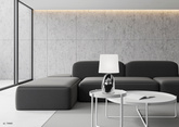 Lampka nocna Hierro ceramiczna biało-srebrna z abażurem E27