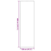 Dywanik wejściowy Antracytowy i czarny 120 x 400 cm
