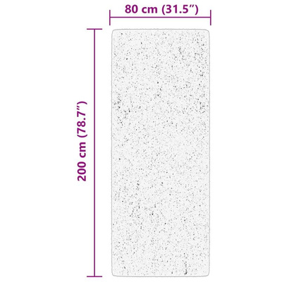 vidaXL Dywan HUARTE z krótkim włosiem, zielony, 80x200 cm