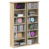Kabinet na płyty CD 2 szt. dąb Sonoma 60 x 17 x 92 cm