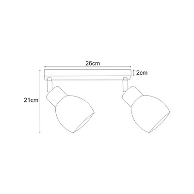 Lampy na listwie K-4585 z serii MIKA GRAY KAJA