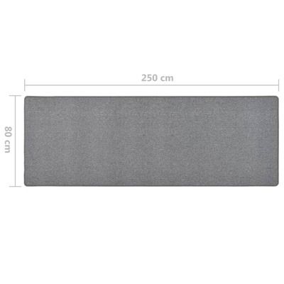 vidaXL Dywanik, ciemnoszary, 80 x 250 cm