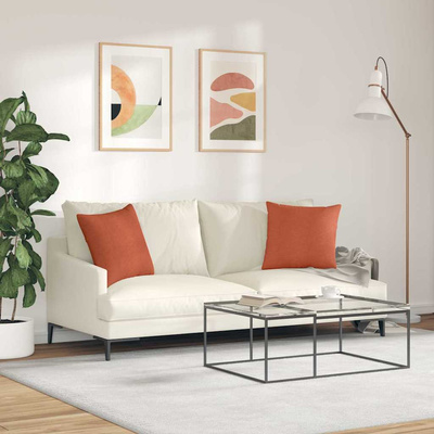 Poduszki na sofę 2 pcs Czerwono-pomarańczowy 45 x 45 cm