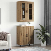Highboard 2 szt. Dąb rzemieślniczy 69,5 x 34 x 180 cm