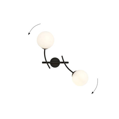 Kinkiet HUNTER K2 BLACK/OPAL