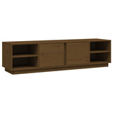 vidaXL Szafka pod TV, miodowy brąz, 156x40x40 cm, lite drewno sosnowe