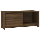 vidaXL Szafka pod TV, brązowy dąb 90x35x40 cm, materiał drewnopochodny