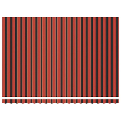 Zwijana markiza, automatyczna, pomarańczowo-brązowa, 4,5x3 m