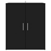 Szafka na buty, czarna, 60x35x70 cm, materiał drewnopochodny