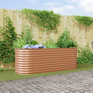 Podniesiony grządka Brązowy 240 x 80 x 81 cm Stal