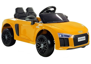Auto na Akumulator AUDI R8 SPYDER Żółty Samochód Lakierowany