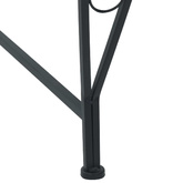 Ławka Drzewna 4 -osobowy 160 x 80 x 89 cm steel Czarny