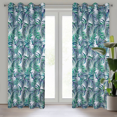 Zasłona Palms biała 140x250