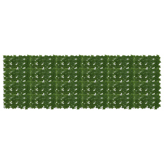 Parawan balkonowy z liśćmi zielony 300 x 100 cm