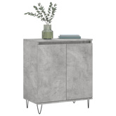 vidaXL Komoda, szarość betonu, 60x35x70 cm, materiał drewnopochodny
