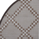 Dywan na zewnątrz, brązowy, ?120 cm, PP vidaXL