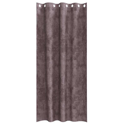 Zasłony z weluru z zasłonami 2 pcs Brązowy 225 x 140 cm Aksamit