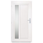 vidaXL Drzwi wejściowe, antracytowe, 98x200 cm, PVC