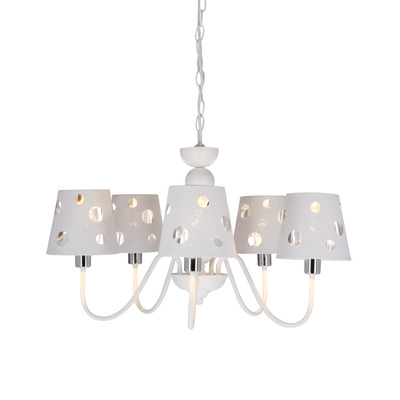 Żyrandol biały lampa wisząca 5xE14 Batley Ledea 50205110