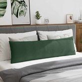 Poduszki na sofę 2 pcs Ciemna zieleń 145 x 40 cm