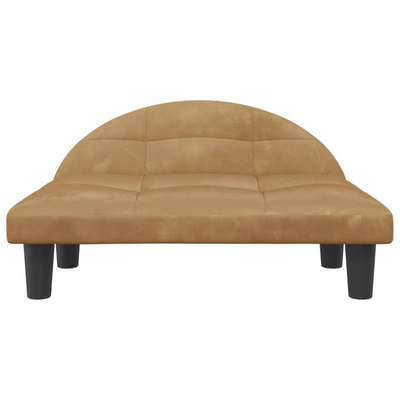 vidaXL Legowisko dla psa, brązowe, 70x52x30 cm, aksamit