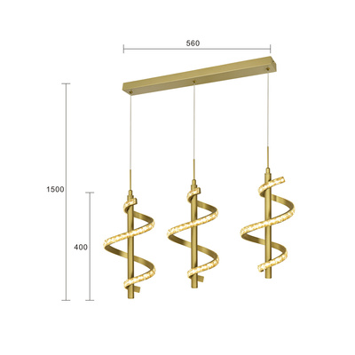 Lampa wisząca CLARET 7209-0315