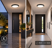 Plafon BODRUM okrągły OY-01 30cm 24W CCT IP44 czarny