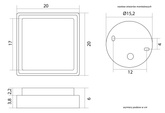 Plafoniera BENI BN-KW200-PIR BN-KW200-PIR