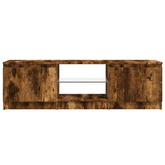 vidaXL Szafka pod TV z LED, przydymiony dąb, 120x30x35,5 cm