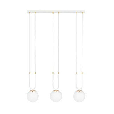 Lampa wisząca GLAM 3 WHITE/OPAL