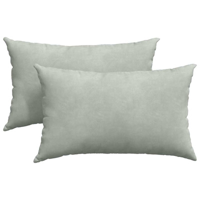 Poduszki na sofę 2 pcs Jasnoszary 50 x 30 cm Tkanina sztruksowa