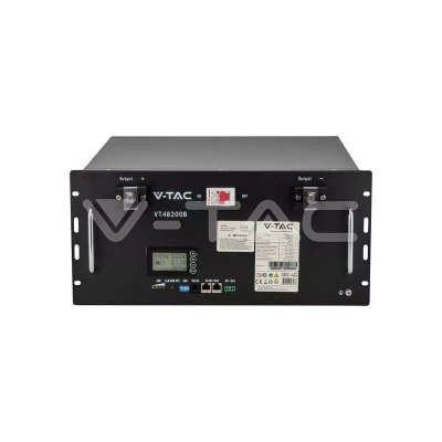 Magazyn Bank Energii V-TAC Powerbank Jednofazowy 9.6kWh RACK 48V 200Ah LiFePO4 VT-48200B 5 Lat Gwarancji