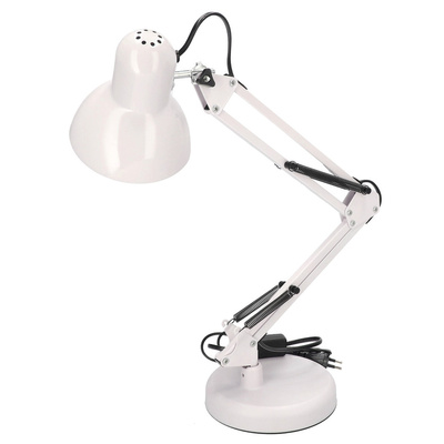 Lampka biurkowa kreślarska PIXI White E27 zestaw biały, podstawa i klips EDO777536 EDO Solutions