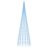 vidaXL Choinka z lampek, na maszt, 3000 niebieskich LED, 800 cm
