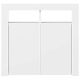 Szafka z oświetleniem LED, biała, 80 x 35 x 75 cm