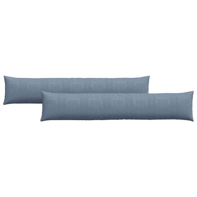 Poduszki na sofę 2 pcs Niebieski 200 x 40 cm Tkanina sztruksowa